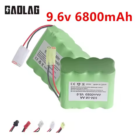 9.6v 6800mah NiMH Battery For Rc toys Car Trucks Tanks Train Robot Boat Gun Tamiya-2P/3P plug Ni-MH 