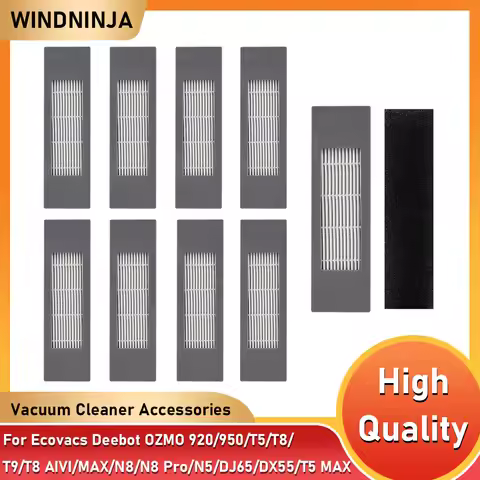 HEPA Filter For Ecovacs Deebot OZMO 920/950/T5/T8/T9/T8 AIVI/MAX/N5/N8/N8 Pro/DJ65/DX55/T5 MAX Robot
