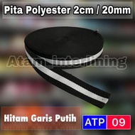 Pita polyester 2cm / 20mm | Webbing Tape Pita Motif Bintik Polos Grossgrain 2cm | Pita List | Pita Dekorasi | Pita untuk kalung Kucing | Pita list Tas celana Sepatu baju 2cm | Pita Polyester Roll | Pita Gucci 2cm | Pita Hitam Putih Merah Kuning Hijau