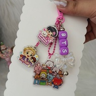 Custom Nama | BTS TinyTan Collection Keychain | Korea Keychain | Gift bestie | Keychain murah