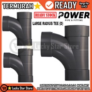 LARGE RADIUS TEE YD 3x2 3 4x2 4x3 4 IN INCH INCH TEE Y 90 DEGREE D PVC WATER PIPE PER 6 PCS DURABLE 