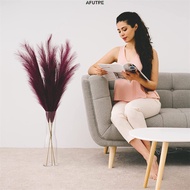 Afutre 2pcs Faux Purple Pampas Grass Large 80cm Fake Artificial Pampas Grass Decor Tall Fluffy Stems
