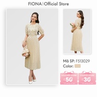 FIONA single set SET Slim shirt with polka dot pattern and wrinkled skirt F513029+F213017