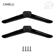 CAMELLI TV Stand Base Mount, Universal Black TV Base Stand Legs,  With Screws TV Stand Leg Base Brac