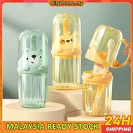 Portable Toothbrush Holder Travel Toothpaste Toothbrush Storage Box Cartoon Bear Tumblers Case Kid K