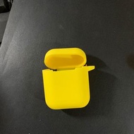 喵喵ㄉ全新/AirPods 矽膠保護套 保護殼 軟殼 黃色 蘋果藍牙耳機 APPLE藍牙耳機