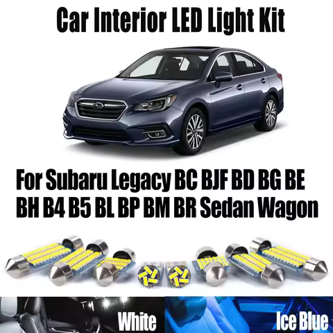 Canbus Map Dome Bulbs For Subaru Legacy BC BJF BD BG BE BH B4 B5 BL BP BM BR Sedan Wagon LED Interio