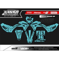 Klx Gordon Decal Trail Decal / Supermoto Decal Klx Latest Design Tosca Color