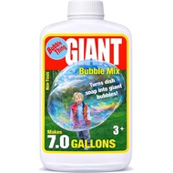 BUBBLETHING Giant Bubbles Mix Makes 7.0 Gallons Giant Bubble Solution, Refills Bubble Wands Large & 