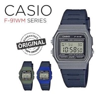 ♈✆♈F-91WM NEW SERIES SIMPLE DIGITAL CASIO ORIGINAL WATCH F-91WM-1B/2A/3A