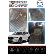 🔥HOT SELLING 🔥 5D CAR CARPET Mazda CX-5 KF (2017-2019) Car Floor Mat / Leather Carpet