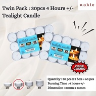 Tealight Candle 30pcs (4hrs±) [high quality]