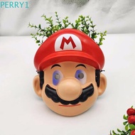 PERRY1 Cosplay Mask Halloween Birthday Party Luigi Headwear Anime Mask Mario Super Mario Bros