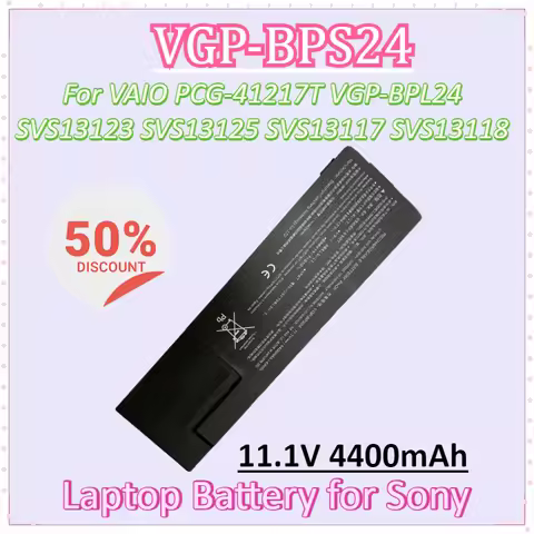 VGP-BPS24 11.1V 4400mAh Laptop Battery for Sony VAIO PCG-41217T VGP-BPL24 SVS13123 SVS13125 SVS13117