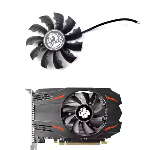 DIY 85MM 2PIN AMD RX550 graphics card fan suitable for MOUGOL RX550 4G GPU GDDR5 graphics card fan c