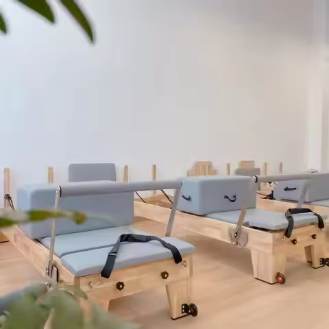 Reformer Pilates Machine Professional Oak Wood Material Pilates Reformer Beds Custom Logo Pilates Ma