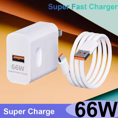 For Honor 66W Super Fast Charger For Honor Magic 5 4 3 Pro 90 80 70 60 50 SE V 40 30 20 V9 V10 USB T