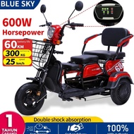 READY BLUE SKY Sepeda listrik roda tiga / sepeda motor roda tiga /