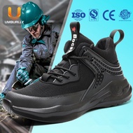 Size 37-50 Mid-Top Safety Boots Safety Shoes Anti-smashing Anti-puncture Steel Toe Shoes Four Seasons Breathable Lightweight Safety Protective Shoes Men's Work Shoes Construction Site Shoes Protective Shoes Breathable Work Shoes Steel Toe-toe Safety Boots