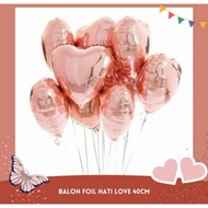 Heart Foil Balloon / love foil balloon size 20" / 45cm