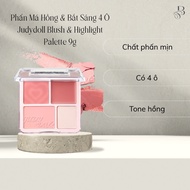 Blush & Judydoll Highlighter 4 Colors 9g Buncosmetics