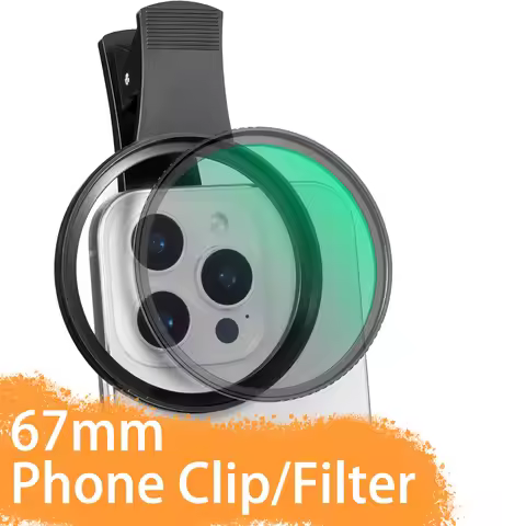 K&F Concept Filter Clip 67mm for Phone Filter Clip CPL ND2 32 Black Diffusion Black Mist Pro 1/4 1/8
