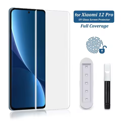 3D Curved Full Glue UV Tempered Glass For Xiaomi 12 12X 12S Screen Protector For Xiaomi 12 12S Pro U