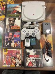 Playstation PSONE COMBO 主機+螢幕 全套 含5片原版光碟