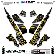 YAMAHA F1ZR STRIPING MOTIF 16 YAMAHA F1Zr 2004 STICKER VARIATION FIZR DUAL CLOTH SS TWO