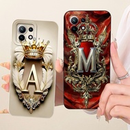 For Xiaomi Mi 11 Case Luxury Fashion A-Z Letters 2D Painted Silicone Case M2011K2C M2011K2G