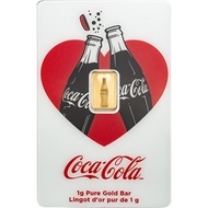 PAMP Coca-Cola® Love - 1g Gold Bar