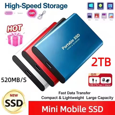 [Brand+] External Hard Drive 1TB Portable SSD 2TB High Speed External SSD Hard Disk Solid State Disk