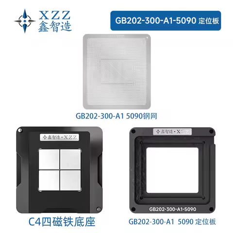 XZZ solder paste/ball stencil for RTX5090 GB202-300-A1 Direct heating BGA reballing stencil template