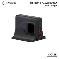 HAGIBIS PD-085PT 5 Ports 200W GaN Quick Charger
