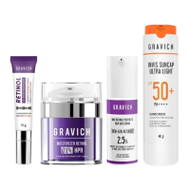 Gravich เซตผิวกลาสสกิน เลือนริ้วรอย ผิวหมองคล้ำ Max Retinal New Gen Serum, Moisturizer Retinoid Crea