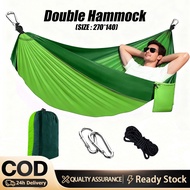 Double Person Camping Hammock Buaian Gantung Hammock Parachute Buaian Outdoor Hammock Gantung