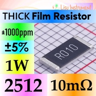 10mΩ 2512 ±5% Thick Film Resistor SMD Chip Resistor 0.01R R010