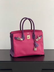 Hermès 拼色 Birkin 手袋