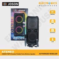 Joson ATENEO 18000W PMPO Karaoke Portable Party Wireless Speaker