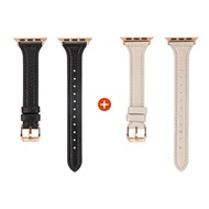 สายนาฬิกา Apple Watch ผู้หญิง สายหนังนิ่ม สีชมพู สายรัดสร้างสรรค์ เข็มขัดสำหรับ Apple Watch S6/S7/S8