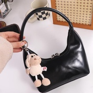AUGUSTINA Alpaca Plush Keychain Small Gift Cartoon Animal Keyring Bag Decoration Schoolbag Decoratio