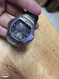 (故障品！無錶蓋）壞了原因不明二手Casio手錶（無錶背蓋！壞了）有掉漆刮傷摩損！舊舊舊