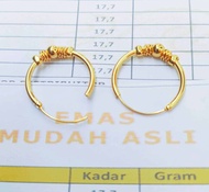 Anting Emas 24 Karat asli 99% free Surat