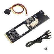 Top M.2 SATA Adapter M.2 NGFF to SATA3.0 7 Pin Adapter M2 Key-B to SATA3.0 Adapter Card for 2242 226