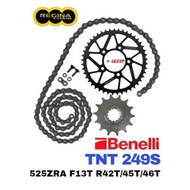REGINA Sprocket Set Benelli TNT 249S 525 ZRT Ring Chain Spoket ZRING ZRA Z Ring  Spare Part Motor Ac