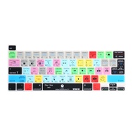 XSKN Premiere Pro Shortcuts Keyboard Cover Skin for New MacBook 13.3" Touch Bar A2338 M1 A2251 A2289