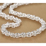 Necklace Accessories Silver 9999 High-End Men Non-Fade Domineering Thick Collarbone Boys