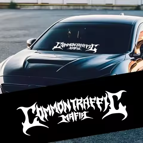 Car Windshield Banner Graphics Rear Window Common Traffic Mafia Racing Stripes Vinyl Decals Truck Bo
