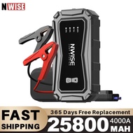 ☽Nwise Car Jump Starter 4000A 25800mAh 12V Car Battery Powerbank Auto Battery Booster Charger Ex ☾☏