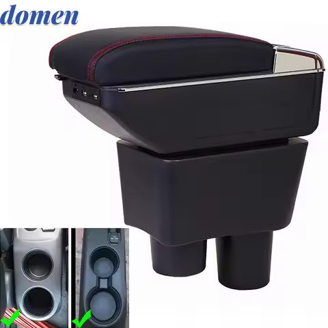 For Nissan Almera Versa Rotatable Armrest Box Central Store Content Storage Latio Box ashtray Car St